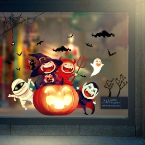 Roztomilé Halloweenske Nálepky Na Stenu Dekorácia Na Okenný Festival Diy Zadarmo Vložiť