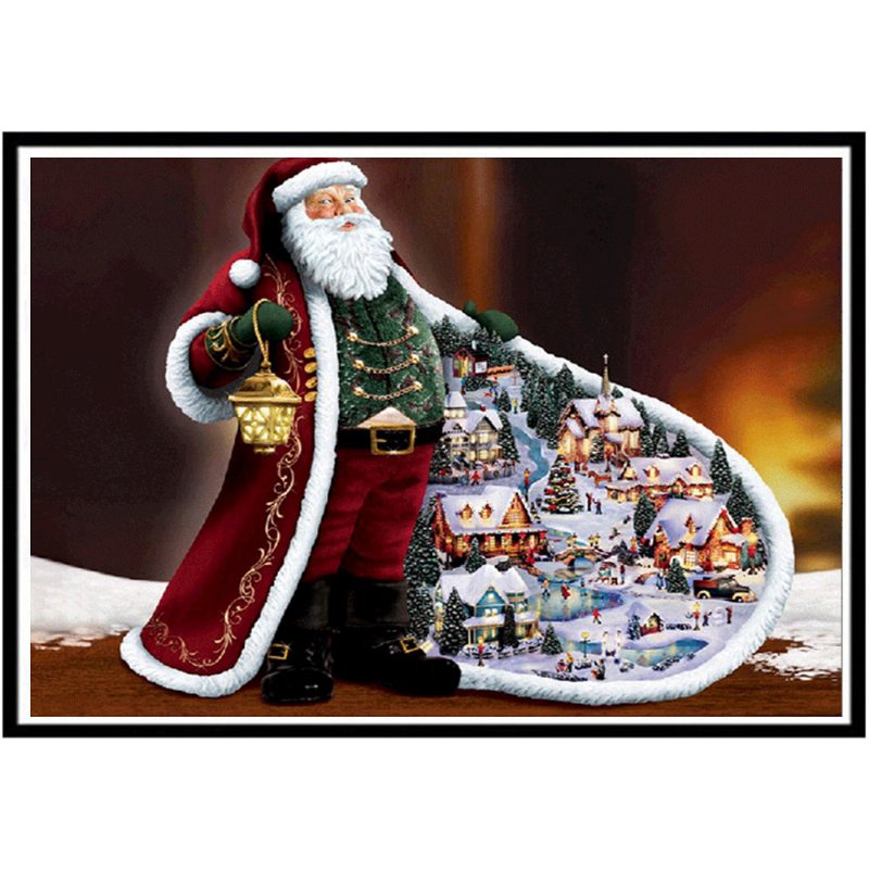 Santa Claus Diy 5d Diamantové Vyšívacie Maľby Kamienkové Vianočné Dekorácie