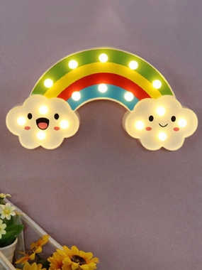 Smile Face Cloud Rainbow Led Nočné Svetlo Kreslená Nočná Lampa Detská Hračka Darčekové