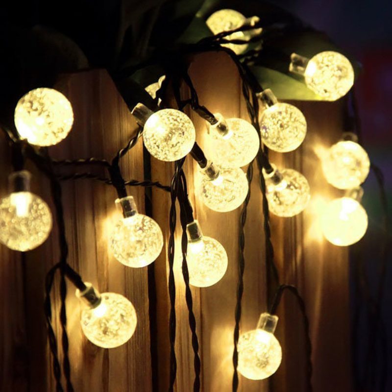Solárne 30 Led Vonkajšie Vodotesné Párty Osvetlenie Fairy Light Festival Ambiance Lights