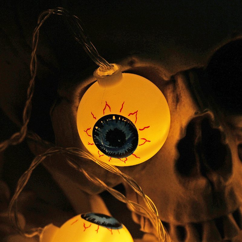Spectre Skeleton Ghost Eyes Pattern Halloween Led Reťazec Light Sviatočná Vtipná Párty Dekorácia
