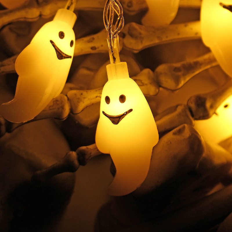 Spectre Skeleton Ghost Eyes Pattern Halloween Led Reťazec Light Sviatočná Vtipná Párty Dekorácia