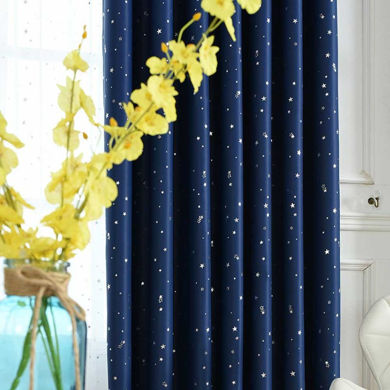 Star Hot Silver Curtain Viacfarebné Závesy Pre Hotelové Inžinierstvo Obývacia Izba Spálňa Vysokokvalitný Flanelový Záves