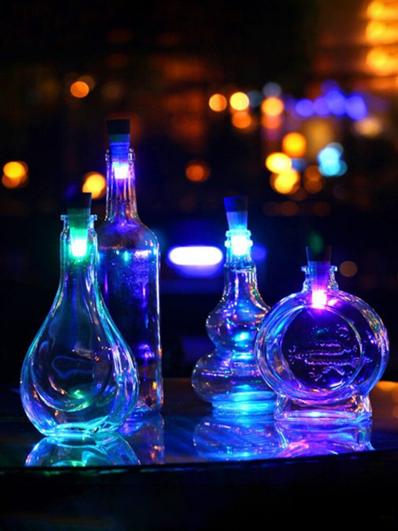Svetelná Led Dobíjacia Svetielka Na Fľašu Z Korku Inovatívna Romantická Atmosféra