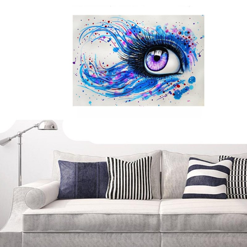 Viacfarebná Farba Na Oči Podľa Čísel Súprava Umelecká Maľba Na Plátne Obývacia Izba Home Decor