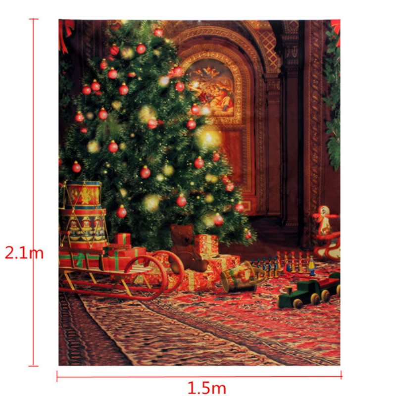 Vianočná Téma 1.5 X 2.1 M Stereo Vodotesná Štúdiová Fotografia Pozadia