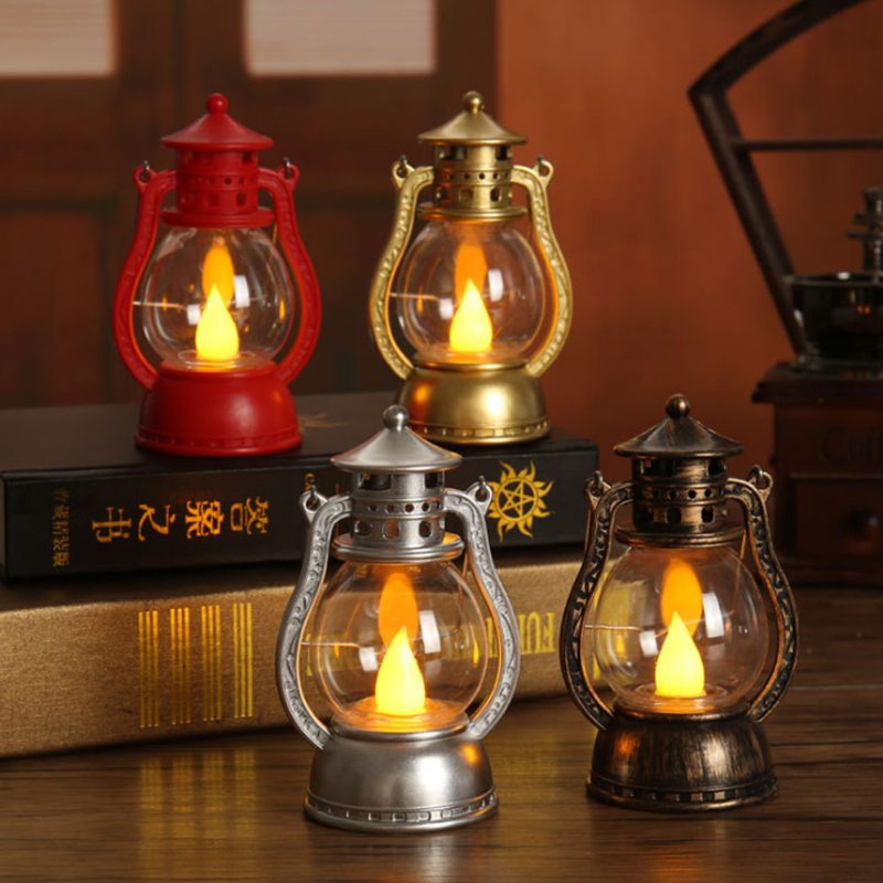 Vintage Štýlová Dekoračná Lampa Led Svetlo S Imitáciou Knôtu Kreatívna Barová Na Nádvorí Novoročný Ornament