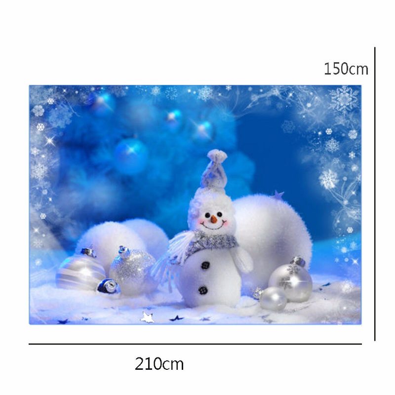 Vinyl Fabric Christmas Snowman Studio Photography Background