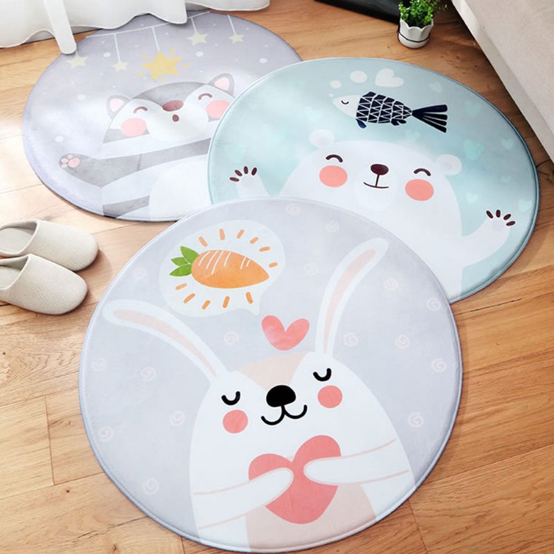 Ženilkový Koberec Fluffy Rugs Baby Play Floor Mat Protišmykové Koberce Pre Obývaciu Izbu Spálne