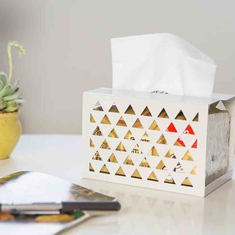 Zahustená Žehlička Jednoduchá Škatuľka Na Papierové Utierky Kreatívna Dutá Nádoba Na Uteráky Domáca Kancelária Obchod Essential