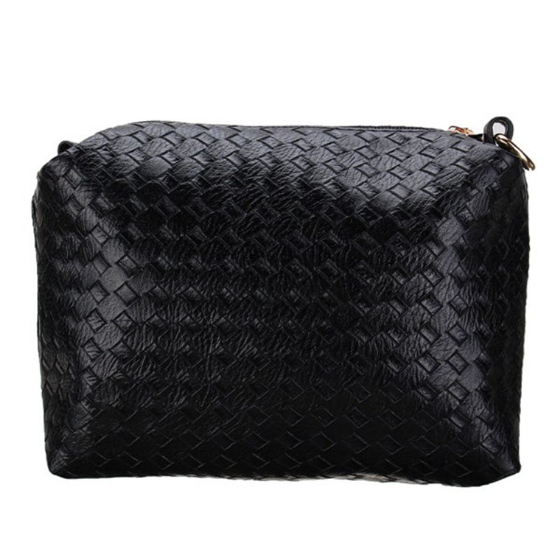 Dámska 3 Ks Vintage Pu Kožená Taška Cez Rameno Kabelka Clutch Bag