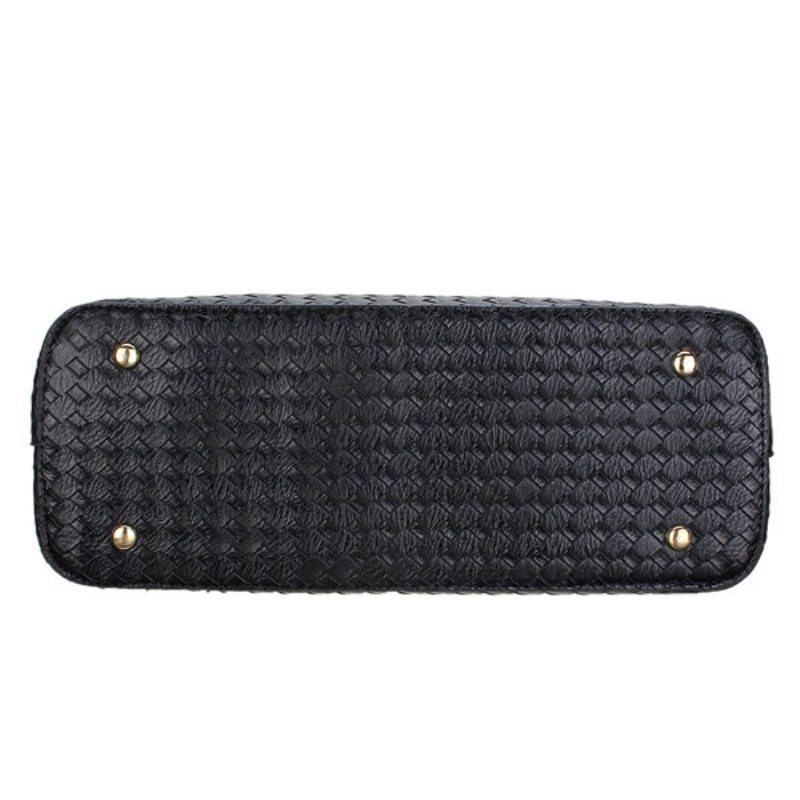 Dámska 3 Ks Vintage Pu Kožená Taška Cez Rameno Kabelka Clutch Bag