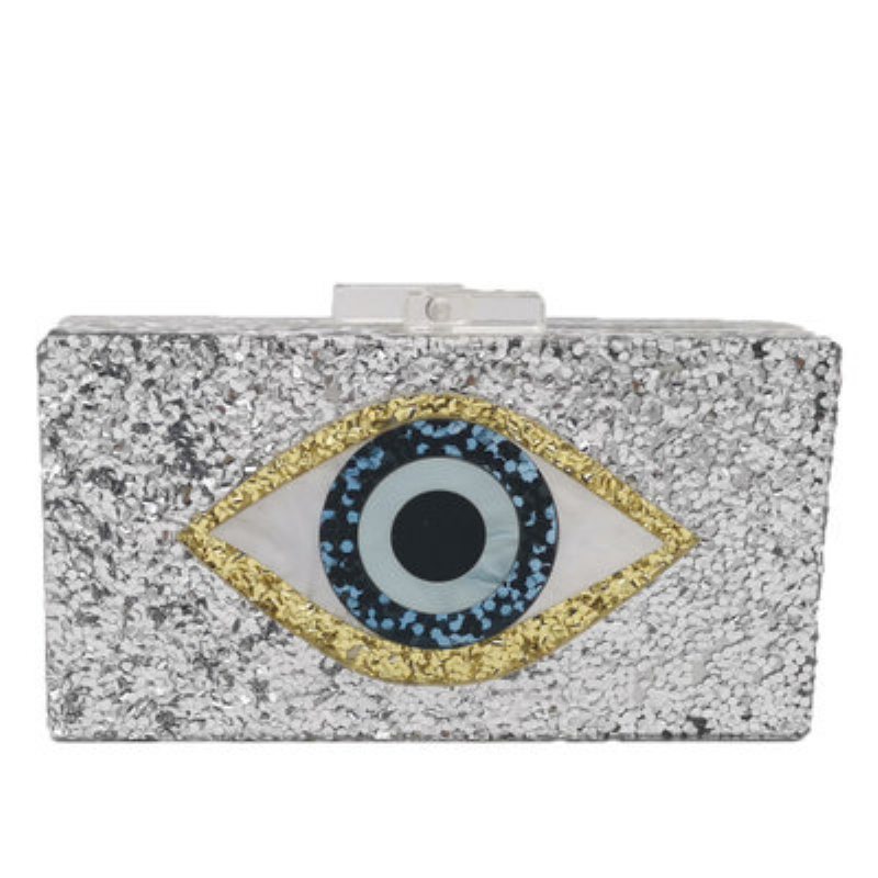 Dámska Akrylová Taška Na Večeru Devil Eyes Hand Bag Ladies Party Evening Bag Moq 1pcs