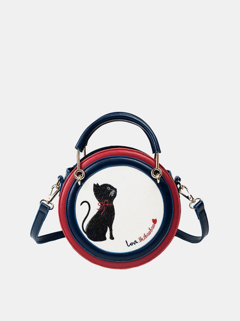 Dámska Crossbody Kabelka Cat Vzor