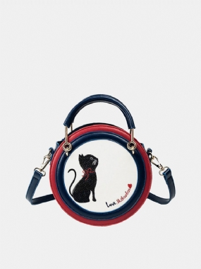 Dámska Crossbody Kabelka Cat Vzor