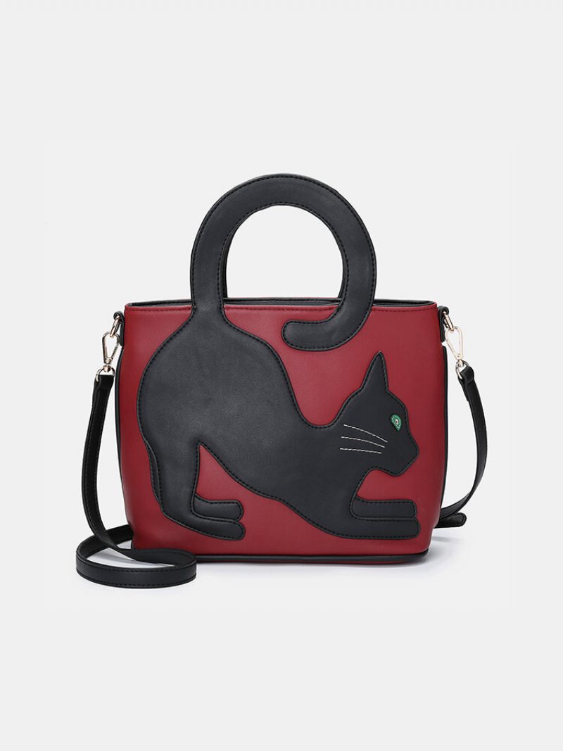 Dámska Crossbody Kabelka Cat Vzor