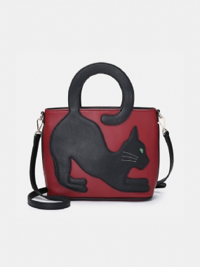 Dámska Crossbody Kabelka Cat Vzor