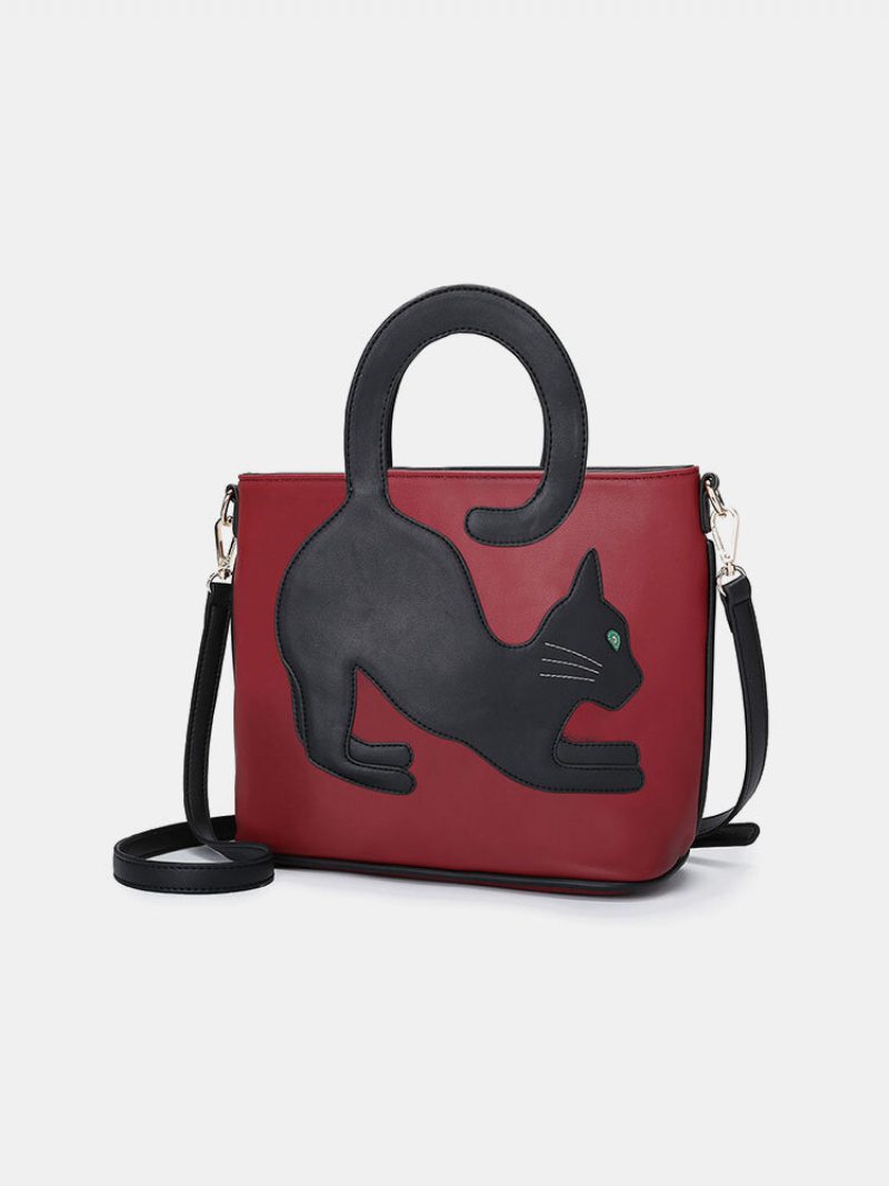 Dámska Crossbody Kabelka Cat Vzor