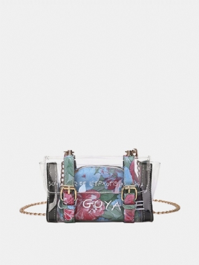 Dámska Crossbody Kabelka S Jelly Print Štýlová Elegantná Taška Cez Rameno Z Pvc