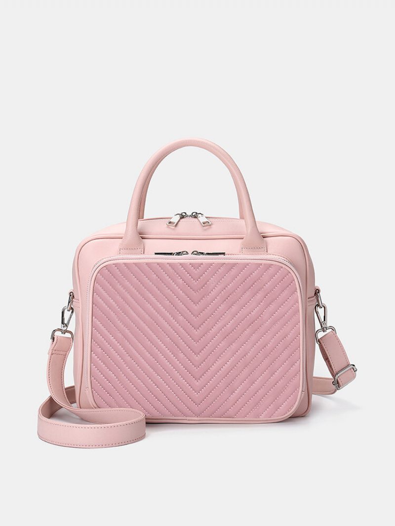 Dámska Dizajnová Pruhovaná Cestovná Taška Na Notebook Crossbody