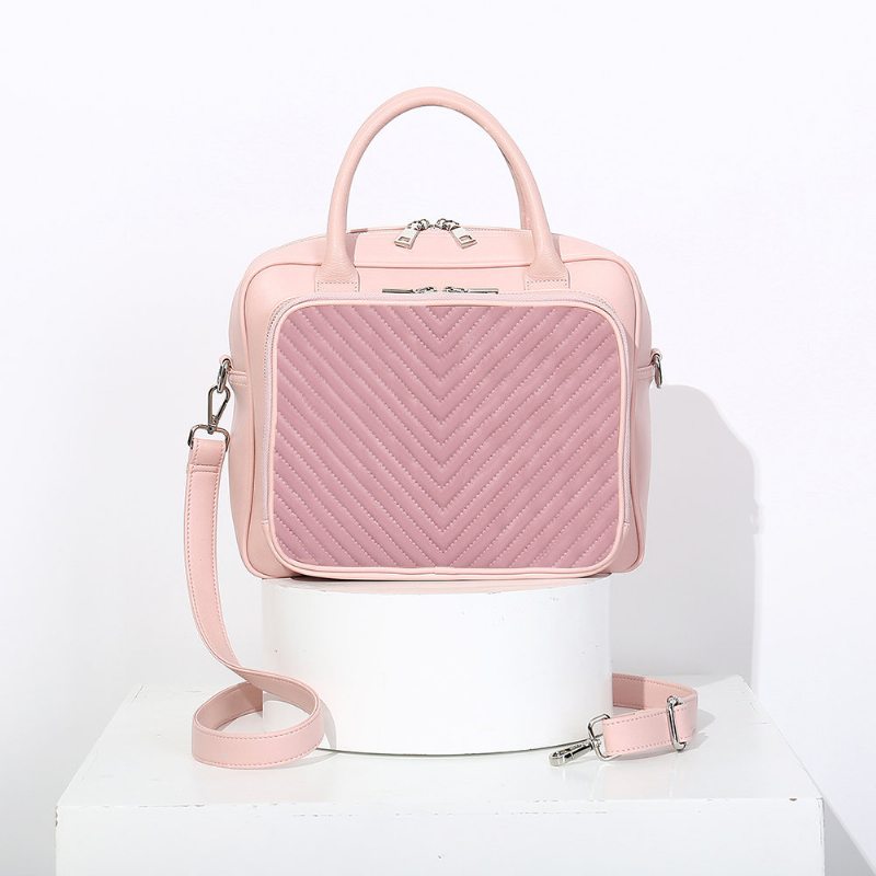 Dámska Dizajnová Pruhovaná Cestovná Taška Na Notebook Crossbody