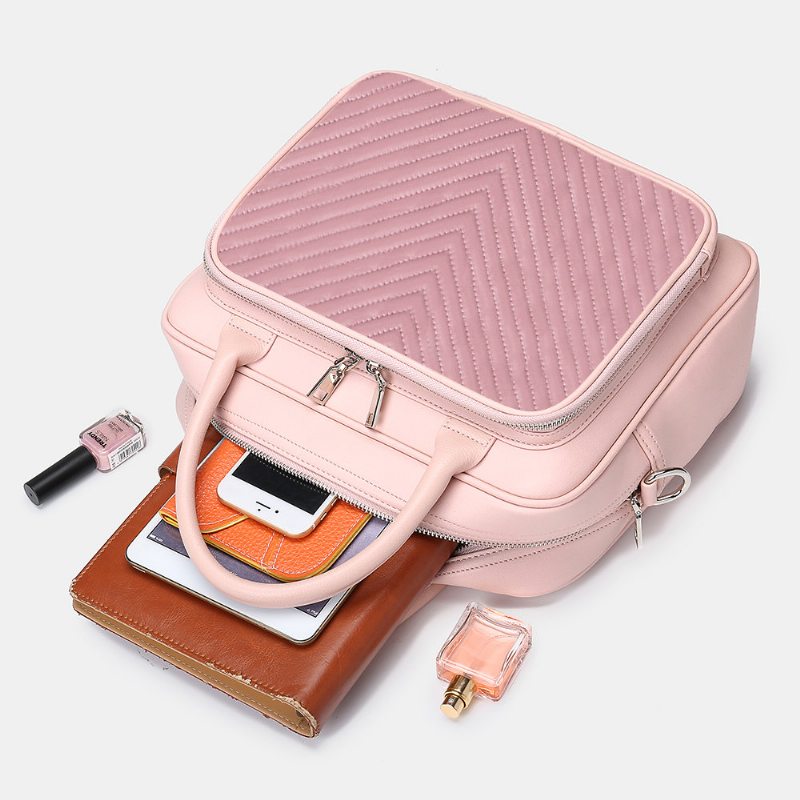 Dámska Dizajnová Pruhovaná Cestovná Taška Na Notebook Crossbody