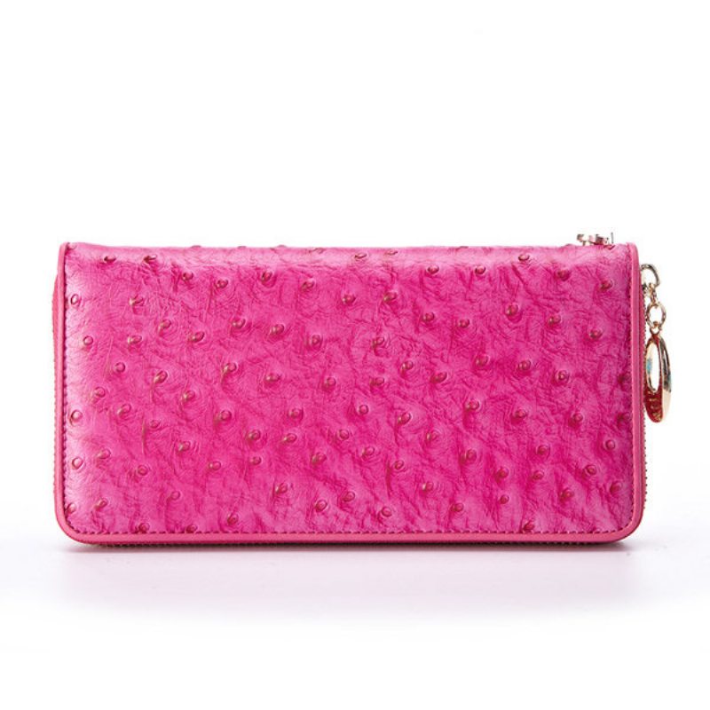 Dámska Elegantná Peňaženka Z Pravej Kože Clutches Bag Wristlet Wallet