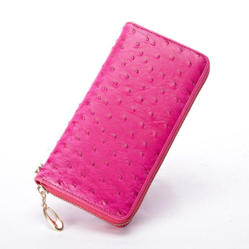 Dámska Elegantná Peňaženka Z Pravej Kože Clutches Bag Wristlet Wallet