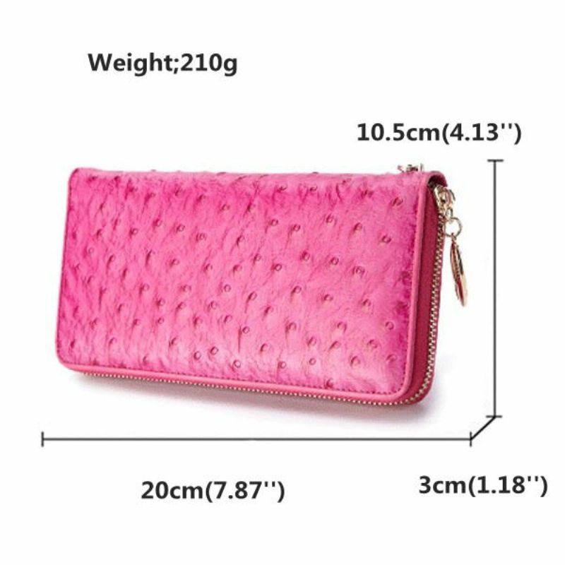 Dámska Elegantná Peňaženka Z Pravej Kože Clutches Bag Wristlet Wallet