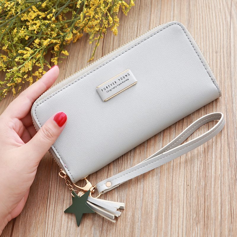 Dámska Kabelka Clutch S Hodvábnou Potlačou Dlhá Peňaženka Veľkokapacitná