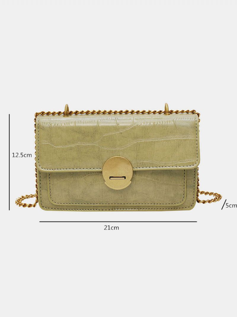 Dámska Kabelka Crossbody Classic S Retiazkou Z Pu Kože Z Aligátora