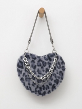 Dámska Kabelka Dacron Casual Leopard Chain Crossbody Bag