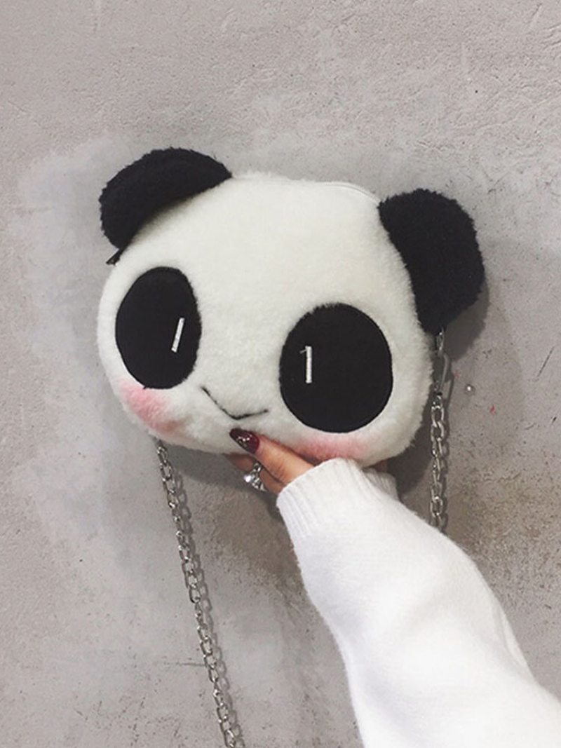 Dámska Kabelka Dacron Pre Voľný Čas Zimné Olympijské Hry V Pekingu 2023 Roztomilá Crossbody Panda