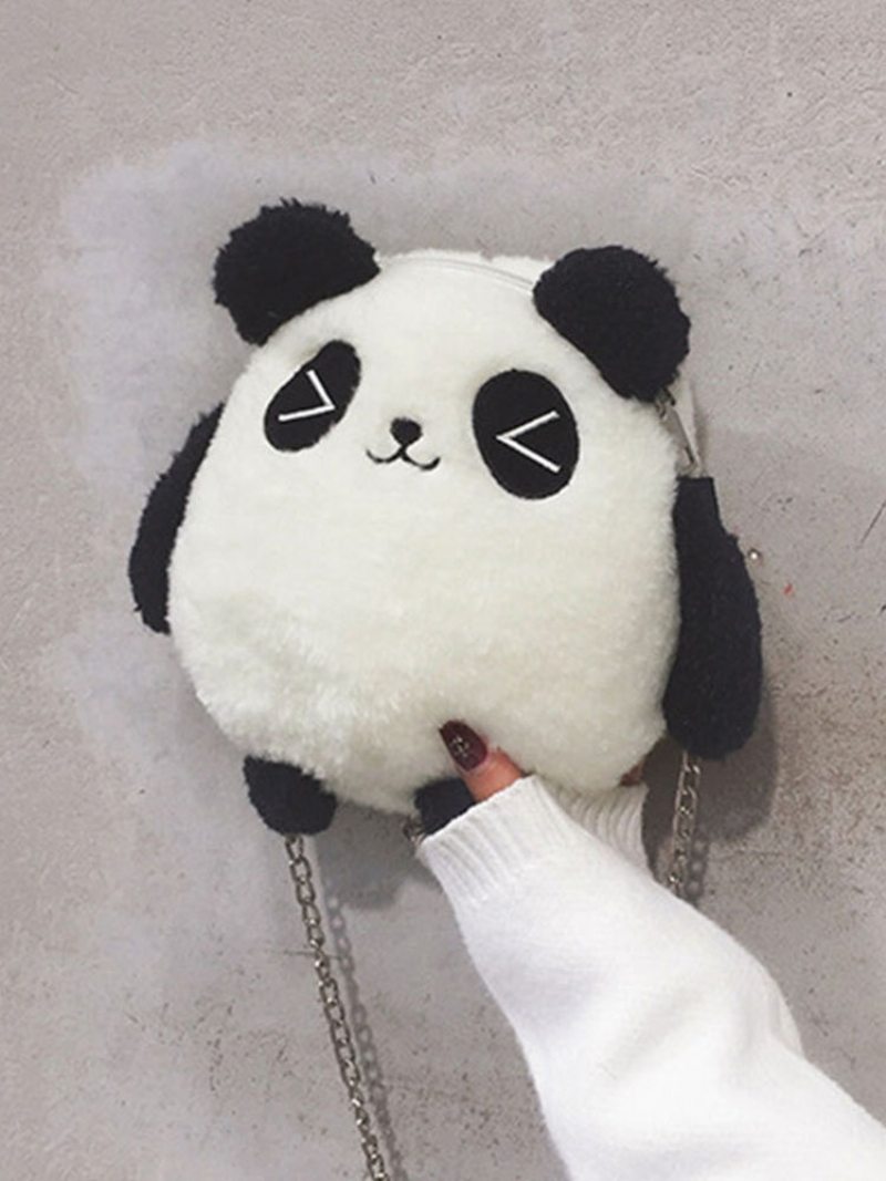 Dámska Kabelka Dacron Pre Voľný Čas Zimné Olympijské Hry V Pekingu 2023 Roztomilá Crossbody Panda