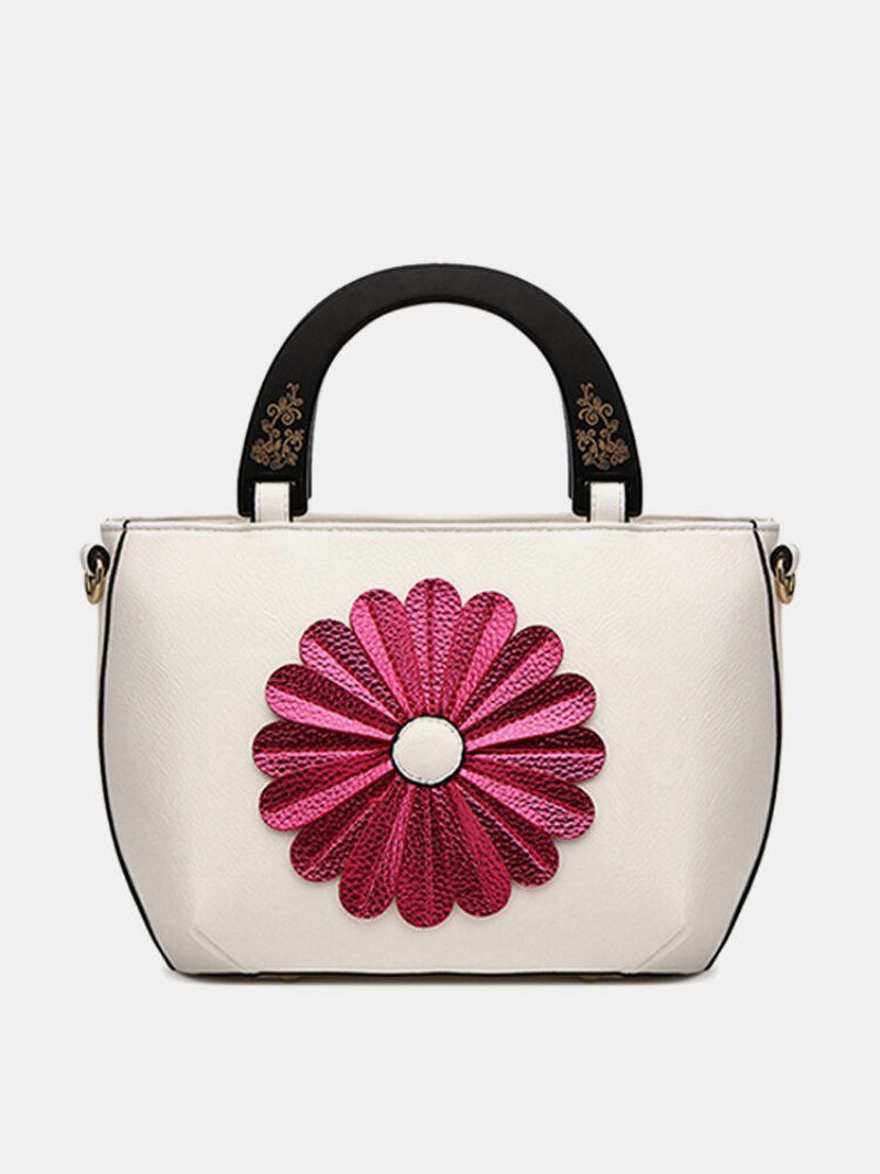 Dámska Kabelka National Pu Leather Flower Crossbody