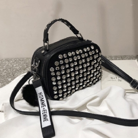 Dámska Kožená Taška Cez Rameno Full Diamonds Lady Crossbody Kabelka 2023 Luxusné Kabelky Dámske Návrhár