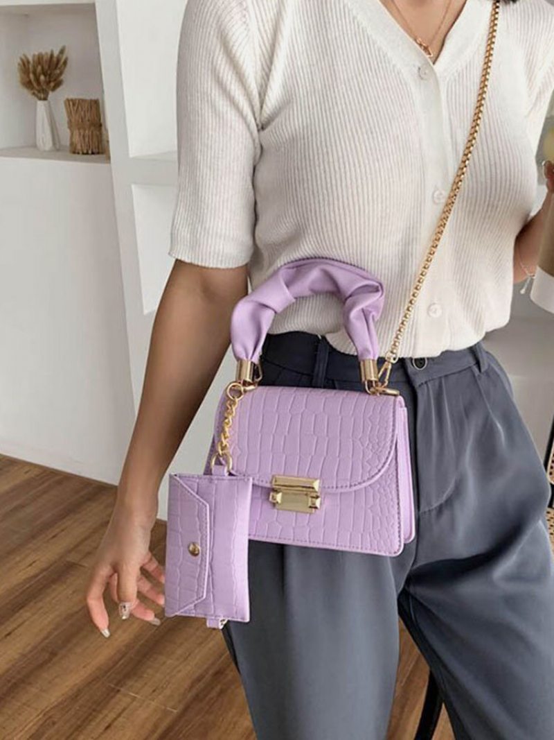 Dámska Módna Crossbody Kabelka Z Umelej Kože Multi-carry Alligator