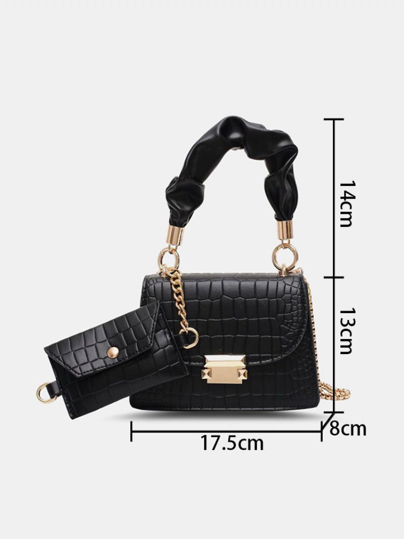 Dámska Módna Crossbody Kabelka Z Umelej Kože Multi-carry Alligator