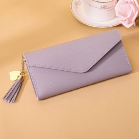 Dámska Peňaženka S Dlhým Módnym Strapcom S Príveskom Na Karty Simple Fashion Clutch Women