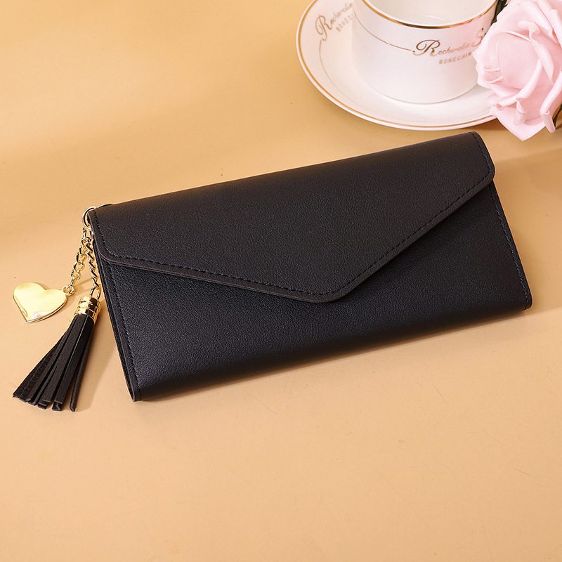 Dámska Peňaženka S Dlhým Módnym Strapcom S Príveskom Na Karty Simple Fashion Clutch Women