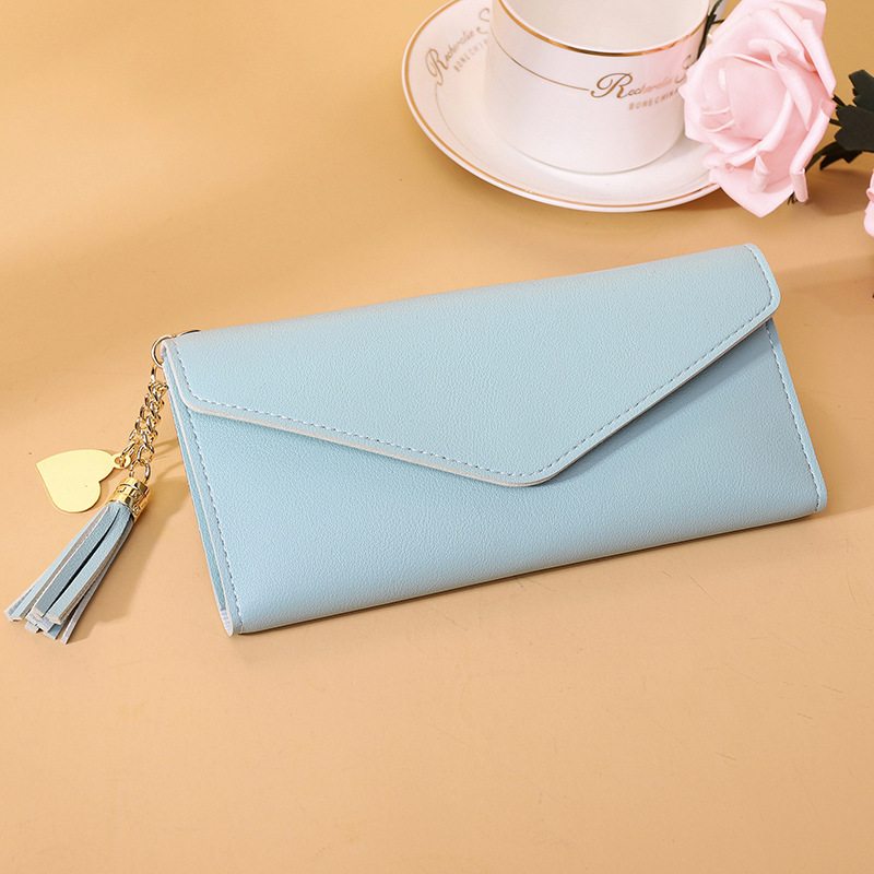 Dámska Peňaženka S Dlhým Módnym Strapcom S Príveskom Na Karty Simple Fashion Clutch Women