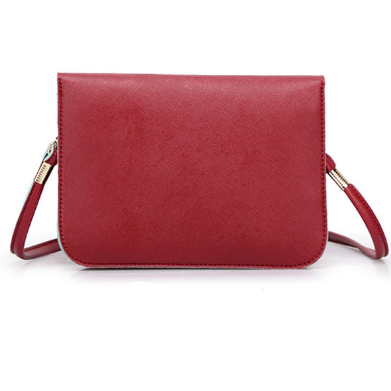 Dámska Pu Kožená Taška Na Telefón Malá Crossbody Messenger Bag