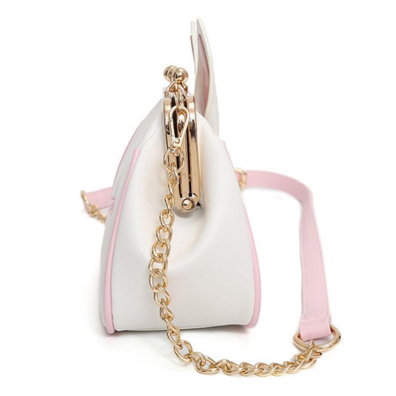 Dámska Pu Leather Cute Hasp Bucket Bag Crossbody Kabelka