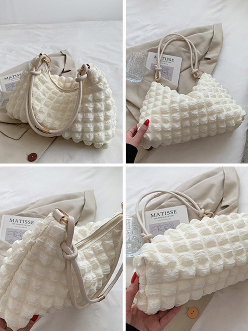 Dámska Taška Dacron Casual Cloud Tvar Argyle Veľkokapacitná Crossbody Cez Rameno