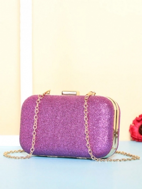 Dámska Taška Na Večeru Pu Kožená Mini Na Telefón Crossbody Flitre Clutch Bag