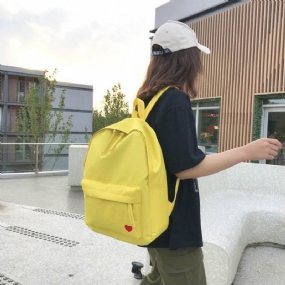 Dámska Taška Nová Jednofarebná Na Batoh Heart Student Bag Cestovný College Wind