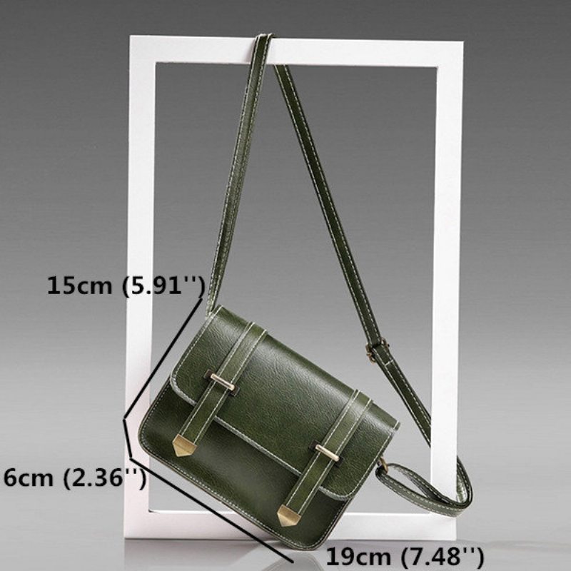 Dámska Vintage Pevná Crossbody Taška Mini Na Telefón