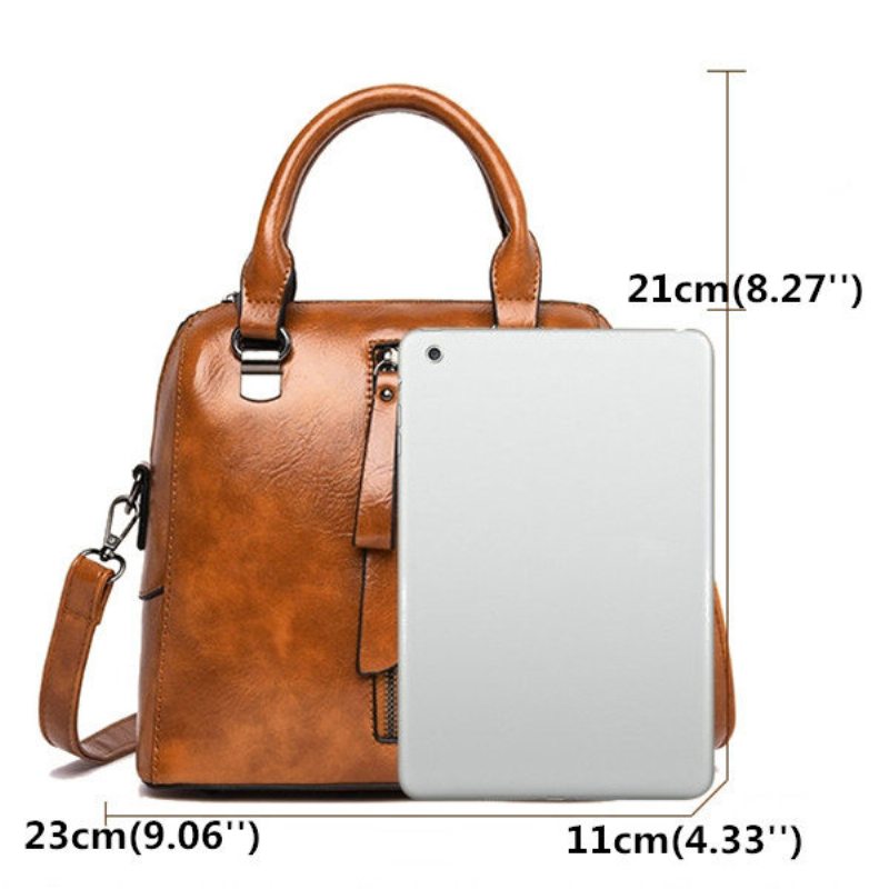 Dámska Vintage Pu Kožená Kabelka Casual Crossbody