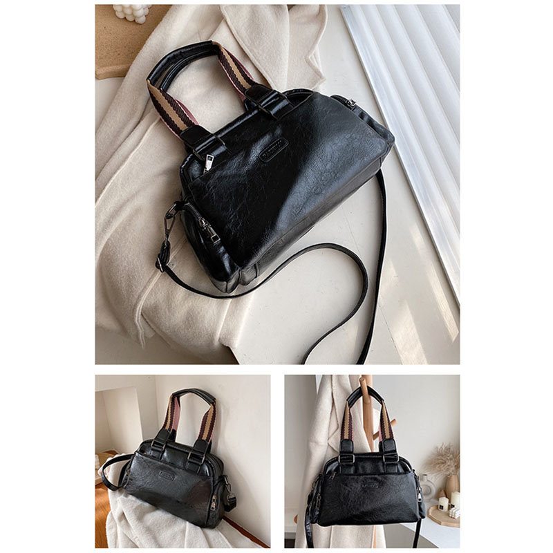 Dámska Vintage Pu Kožená Kabelka Cez Rameno Crossbody