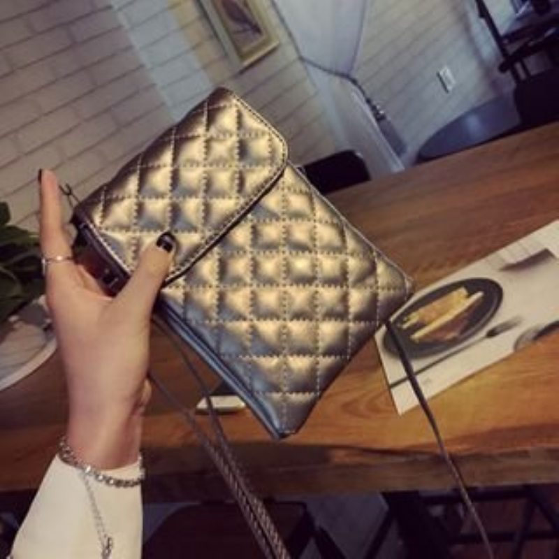 Dámska Vintage Pu Leather Taška Na Telefón Crossbody Cez Rameno